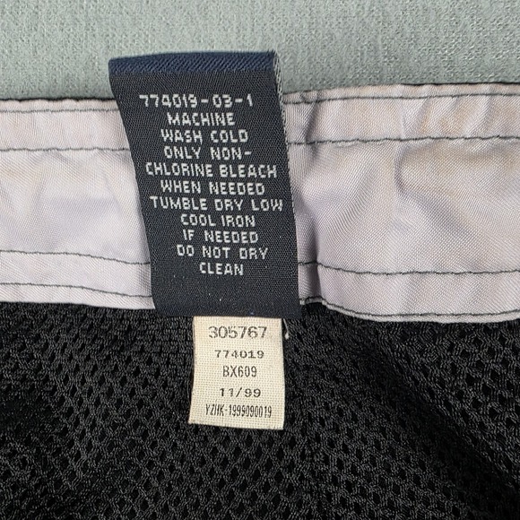 VINTAGE Gap Pants Womens Large Black Pink Baggy Paratrooper Wide Leg Floral 90s - Picture 15 of 16